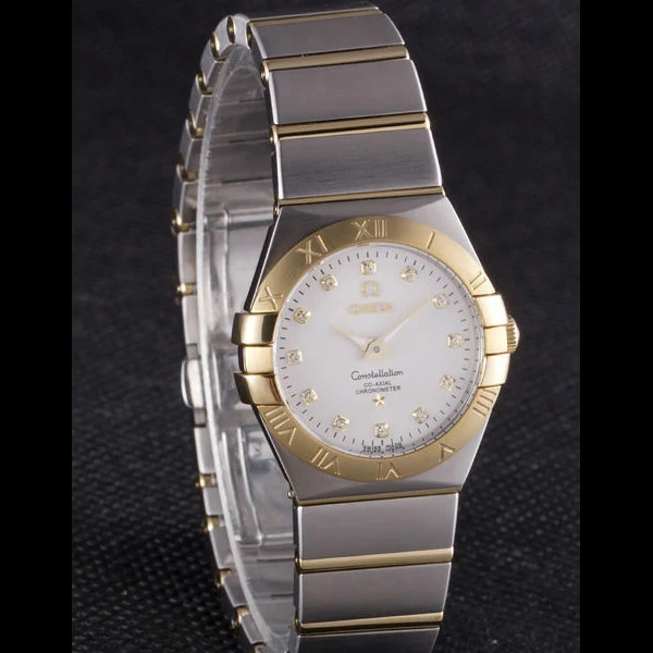 Omega Constellation Gold Bezel Two Tone Band new59547