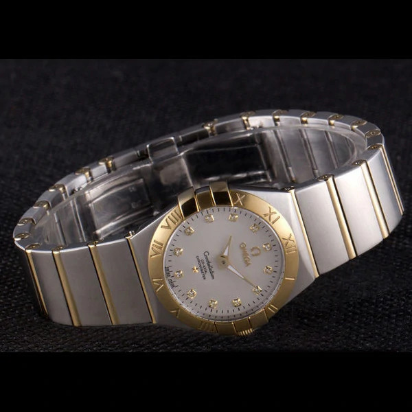 Omega Constellation Gold Bezel Two Tone Band new59547
