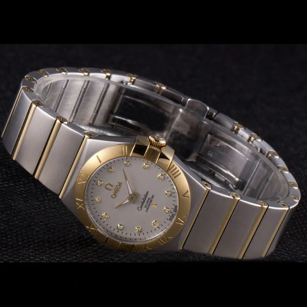 Omega Constellation Gold Bezel Two Tone Band new59547