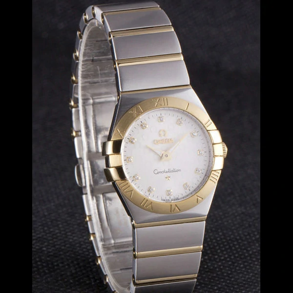 Omega Constellation Gold Bezel Two Tone Band new59548