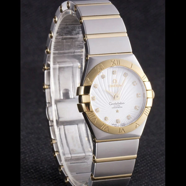 Omega Constellation Gold Bezel Two Tone Band new59549