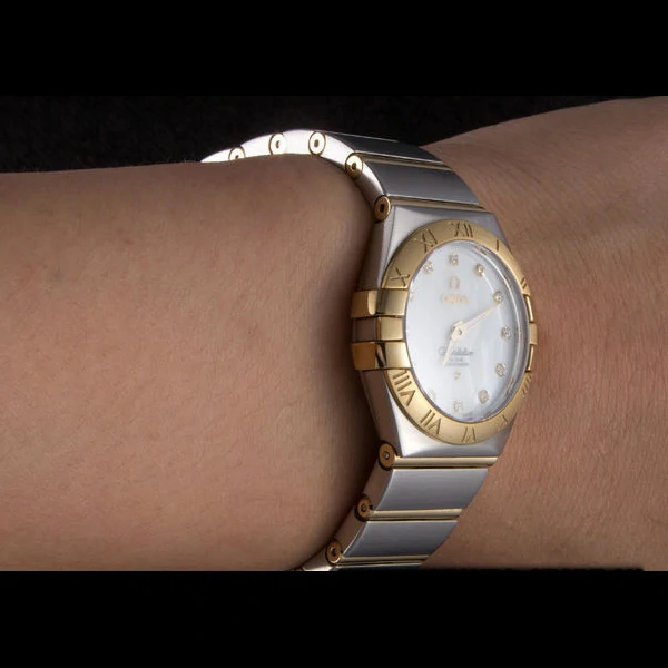 Omega Constellation Gold Bezel Two Tone Band new59550