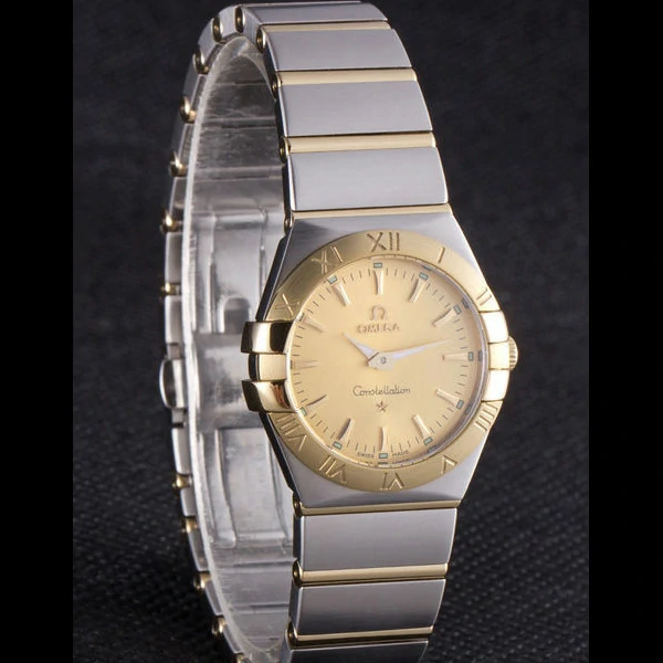 Omega Constellation Gold Dial Two Tone Band new59542