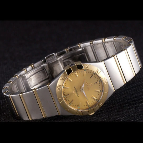 Omega Constellation Gold Dial Two Tone Band new59542