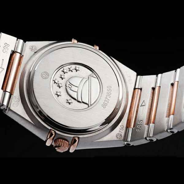 Omega Constellation Jewelry Diamond Case Radial Emblem Brown Dial new58140