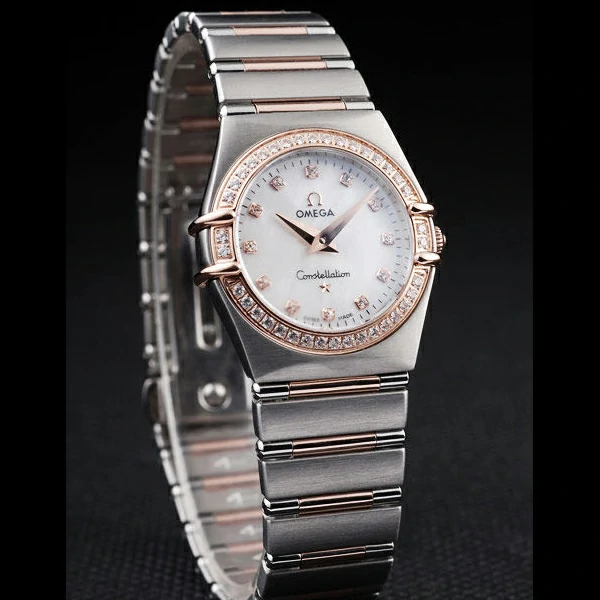 Omega Constellation Jewelry Diamond Case White Dial new58144