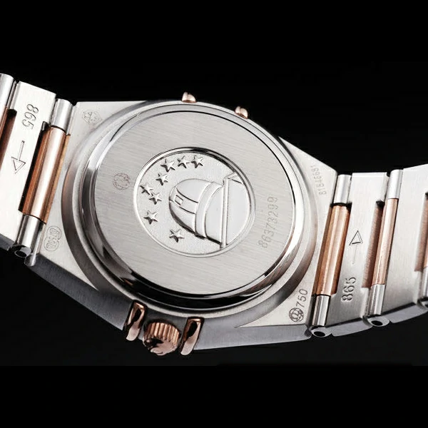 Omega Constellation Jewelry Rose Gold Case Black Dial new58137