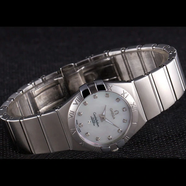 Omega Constellation Pink Dial Stainless Steel Band new59535