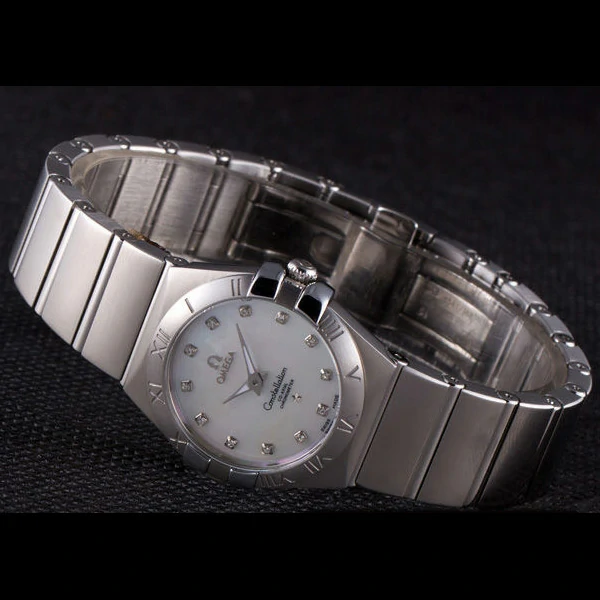 Omega Constellation Pink Dial Stainless Steel Band new59535