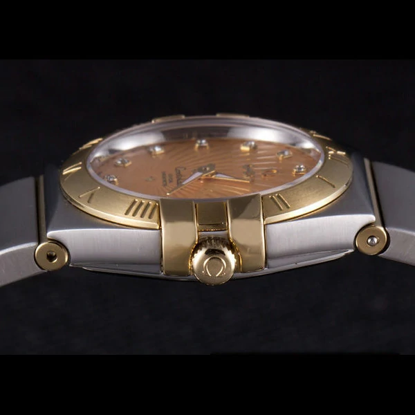 Omega Constellation Pink Dial Two Tone Band new59543