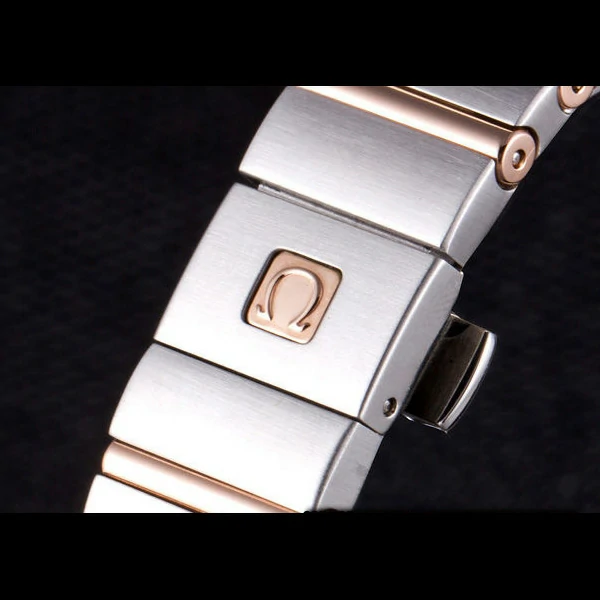 Omega Constellation Rose Gold Bezel Two Tone Band new59557