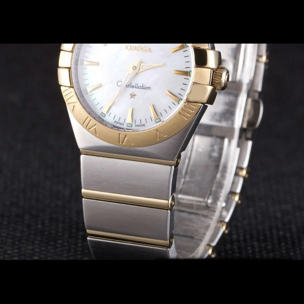 Omega Constellation White Dial Two Tone Band new59544