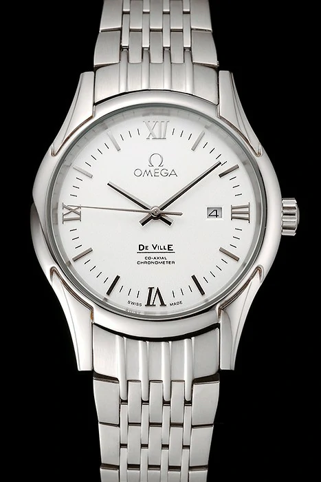 Omega De Ville White Dial Silver Numerals Stainless Steel Case And Bracelet new123898