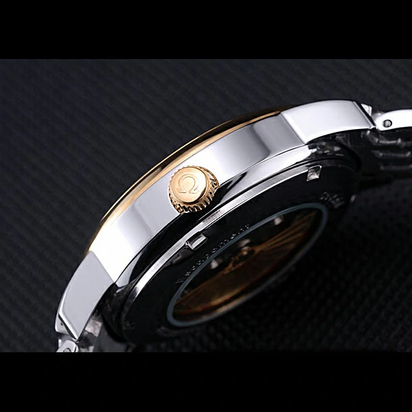 Omega DeVille Prestige Silver Dial Stainless Steel And Gold Bracelet new60486