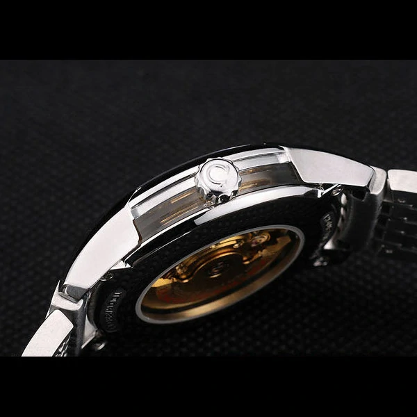 Omega DeVille Stainless Steel Bezel Roman Numbers Brown Dial new58976
