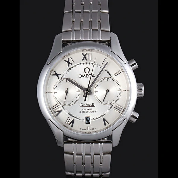 Omega DeVille Stainless Steel Links White Dial new59651