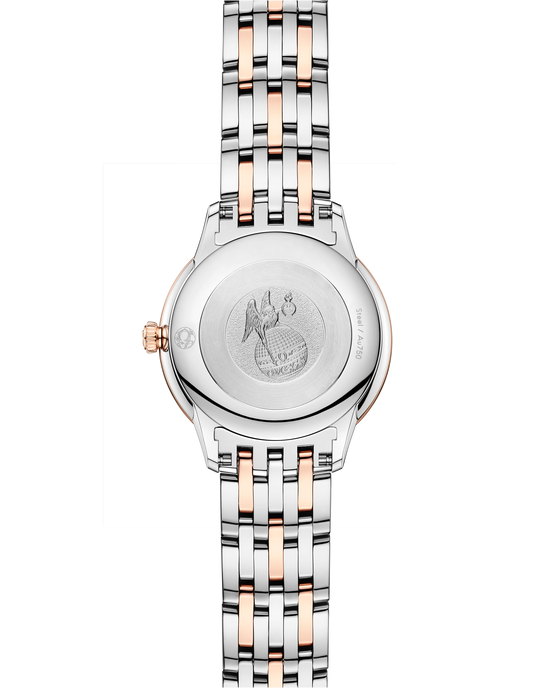 Omega Replica Watch De Ville Prestige, 18k Sedna™ Gold, Stainless Steel and Diamond-set, 27.5 mm, Quartz, 434.25.28.60.52.001