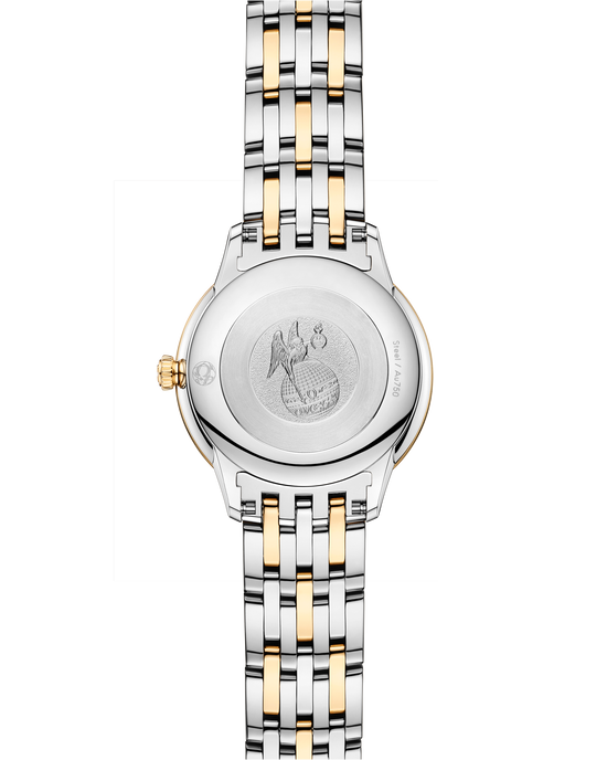 Omega Replica Watch De Ville Prestige, 18k Yellow Gold, Stainless Steel and Diamond-set, 27.5 mm, Quartz, 434.25.28.60.55.001