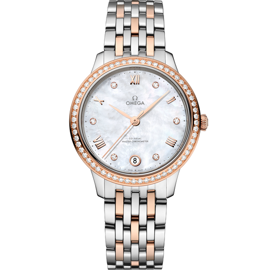 Omega Replica Watch De Ville Prestige, Stainless Steel and 18k Sedna™ Gold, 34 mm, 434.25.34.20.55.001