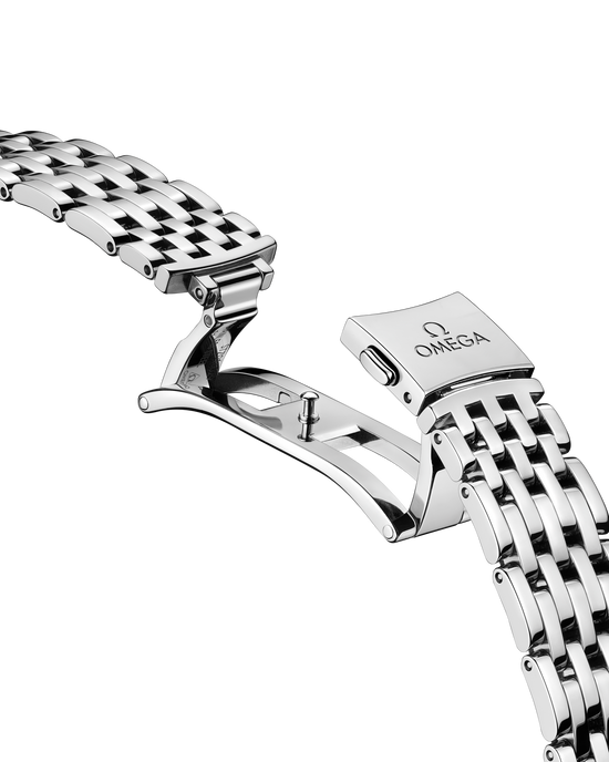 Omega Replica Watch De Ville Prestige, Stainless Steel and Diamond-set, 30mm, Quartz, 434.15.30.60.52.001
