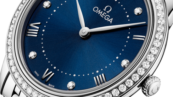 Omega Replica Watch De Ville Prestige, Stainless Steel and Diamond-set, 30mm, Quartz, 434.15.30.60.53.001