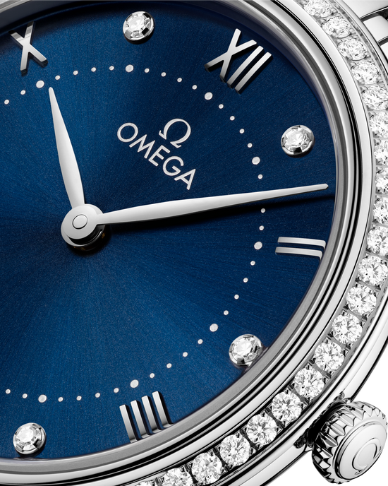 Omega Replica Watch De Ville Prestige, Stainless Steel and Diamond-set, 30mm, Quartz, 434.15.30.60.53.001