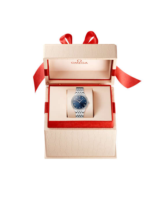 Omega Replica Watch De Ville Prestige, Stainless Steel and Diamond-set, 30mm, Quartz, 434.15.30.60.53.001