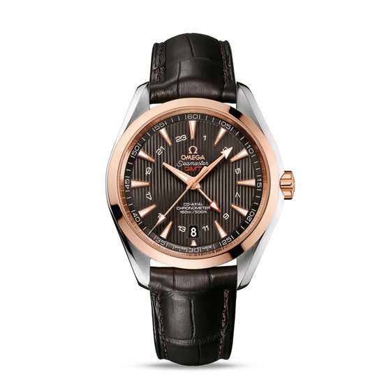 Omega Replica Watch Seamaster AQUA TERRA 150M CO‑AXIAL CHRONOMETER GMT 231.23.43.22.06.001