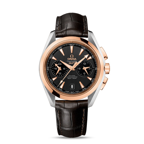 Omega Replica Watch Seamaster AQUA TERRA 150M CO‑AXIAL CHRONOMETER GMT CHRONOGRAPH 231.23.43.52.06.001