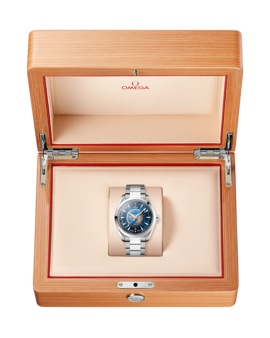 Omega Replica Watch Seamaster AQUA TERRA 150M CO‑AXIAL MASTER CHRONOMETER GMT WORLDTIMER 220.10.43.22.03.001