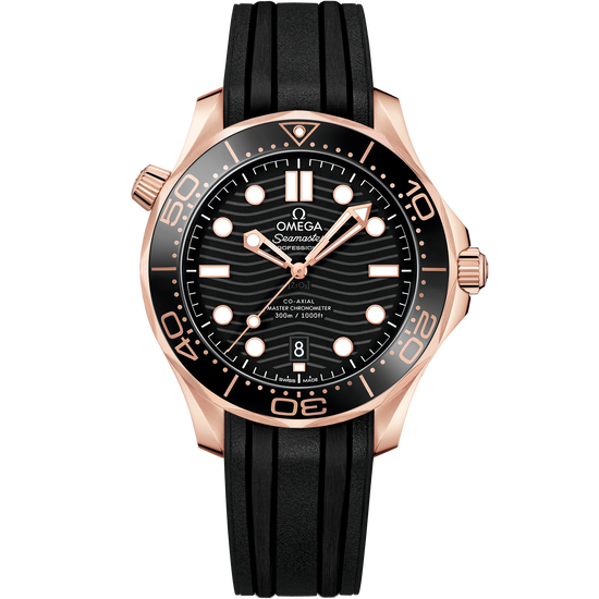 Omega Replica Watch Seamaster Diver 300m, 18k Sedna™ Gold, Ceramic, 42mm, 210.62.42.20.01.002