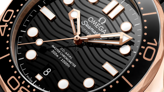 Omega Replica Watch Seamaster Diver 300m, 18k Sedna™ Gold, Ceramic, 42mm, 210.62.42.20.01.002