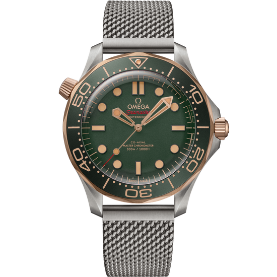 Omega Replica Watch Seamaster Diver 300m, Titanium and OMEGA’s exclusive 9K Bronze Gold, 42mm, 210.90.42.20.10.001