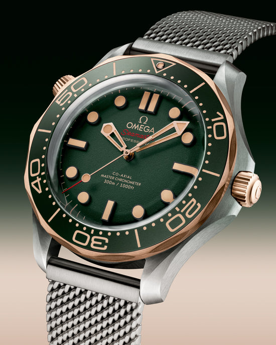 Omega Replica Watch Seamaster Diver 300m, Titanium and OMEGA’s exclusive 9K Bronze Gold, 42mm, 210.90.42.20.10.001