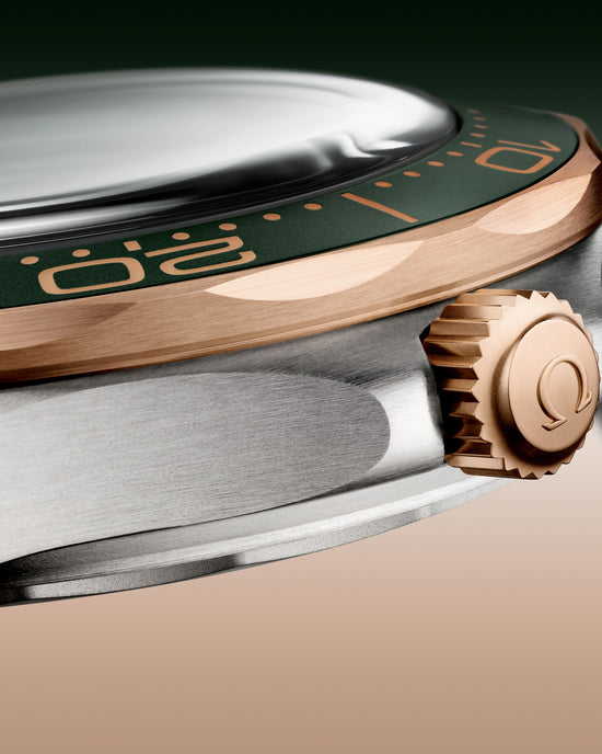 Omega Replica Watch Seamaster Diver 300m, Titanium and OMEGA’s exclusive 9K Bronze Gold, 42mm, 210.90.42.20.10.001