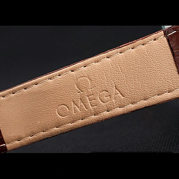 Omega Seamaster Aqua Terra Chronograph Ivory Dial Brown Leather Bracelet new60418