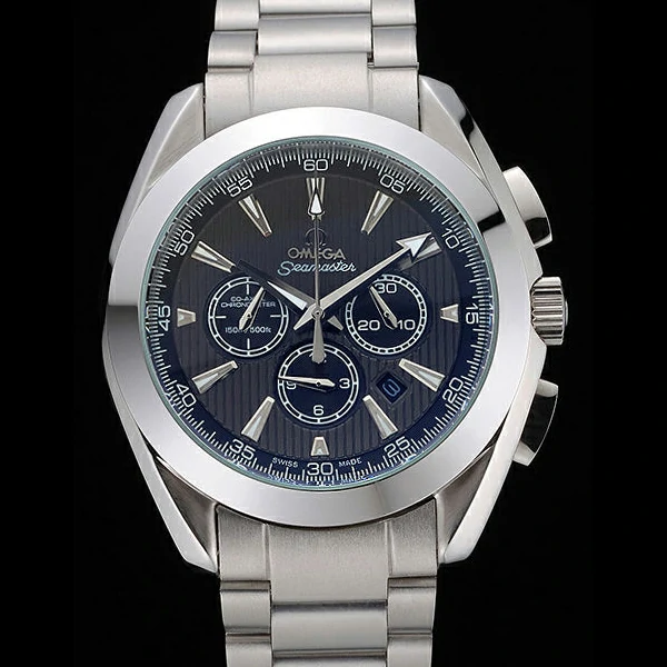 Omega Seamaster Aqua Terra Chronograph Teak Grey Dial Stainless Steel Bracelet new60416