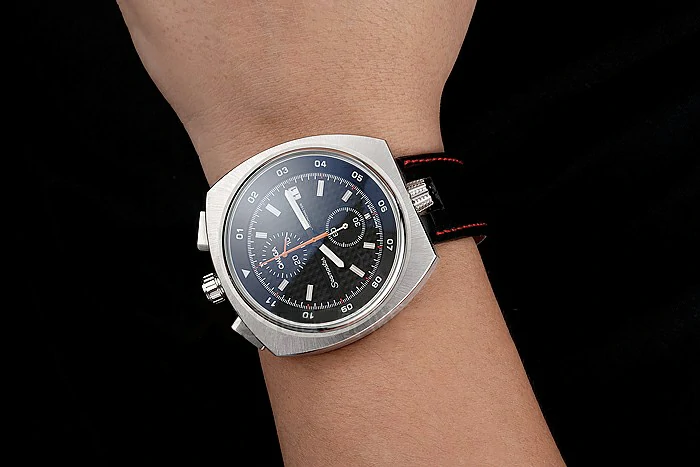 Omega Seamaster Bullhead Black Dial Stainless Steel Case Black Leather Strap new120969