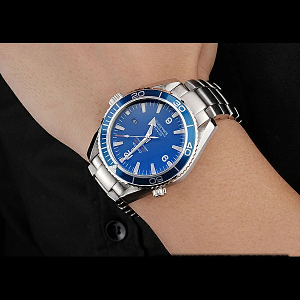 Omega Seamaster Planet Ocean Blue Dial Stainless Steel Bracelet new60426