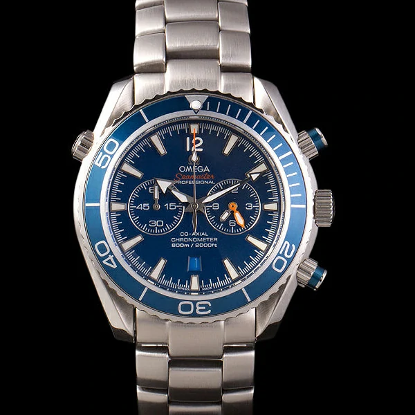 Omega Seamaster Planet Ocean Blue Tachymeter Blue Dial Stainless Steel Strap new59203
