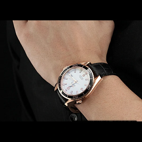 Omega Seamaster Planet Ocean Ceragold White Dial new60285