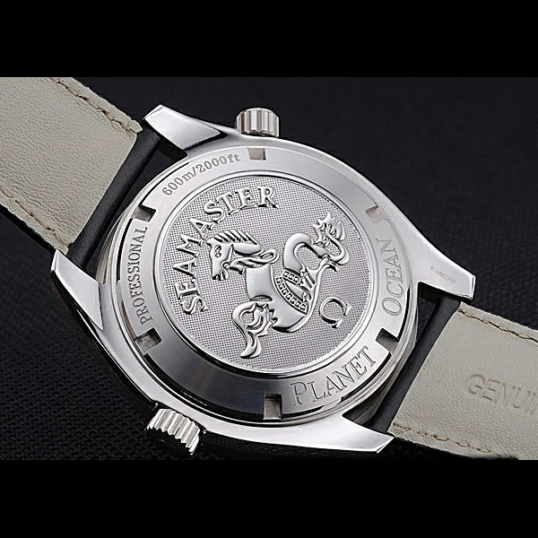 Omega Seamaster Planet Ocean GMT Black Dial Black Leather Band new60288
