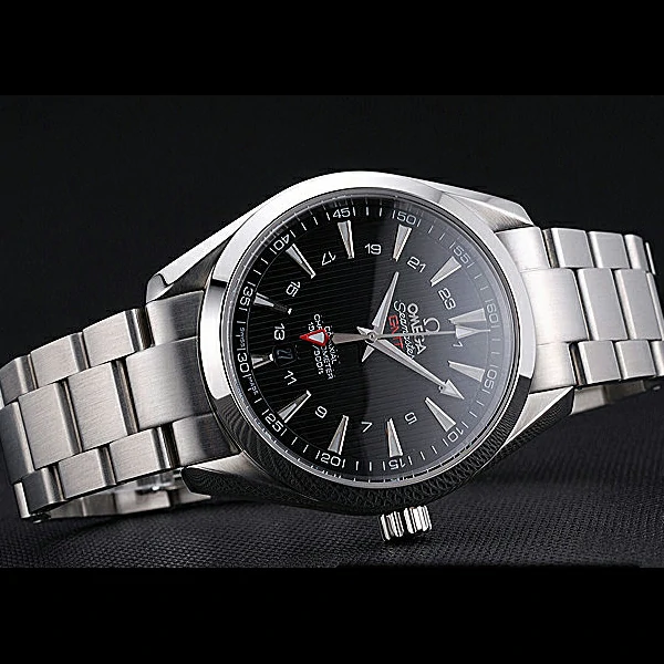 Omega Seamaster Planet Ocean GMT Black Dial Stainless Steel Band new60293