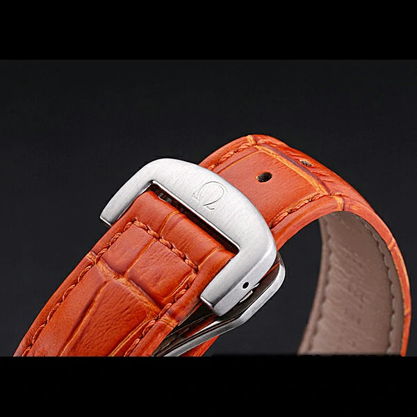 Omega Seamaster Planet Ocean GMT Orange Dial Orange Leather Band new60290