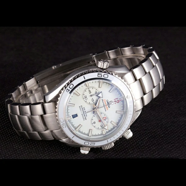 Omega Seamaster Planet Ocean with White Dial and Stainless Steel Band new59464