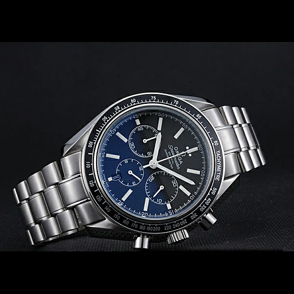 Omega Speedmaster Black Grey Stainless Steel Strap new59953