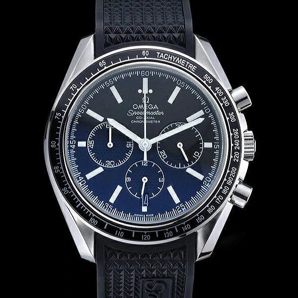 Omega Speedmaster Black Rubber Strap Black Dial new59943