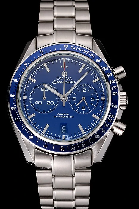 Omega Speedmaster Blue Dial Stainless Steel Case And Bracelet new120794