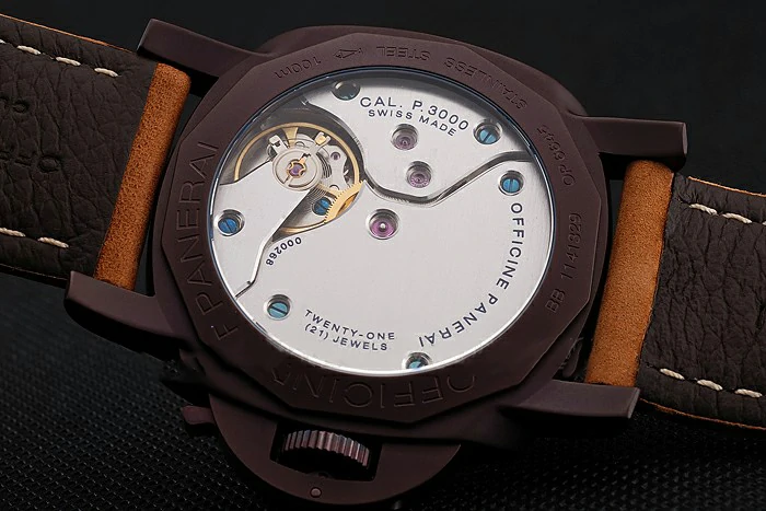 Panerai Luminor 1950 Brown Dial Brown PVD Case Brown Suede Leather Strap new123955