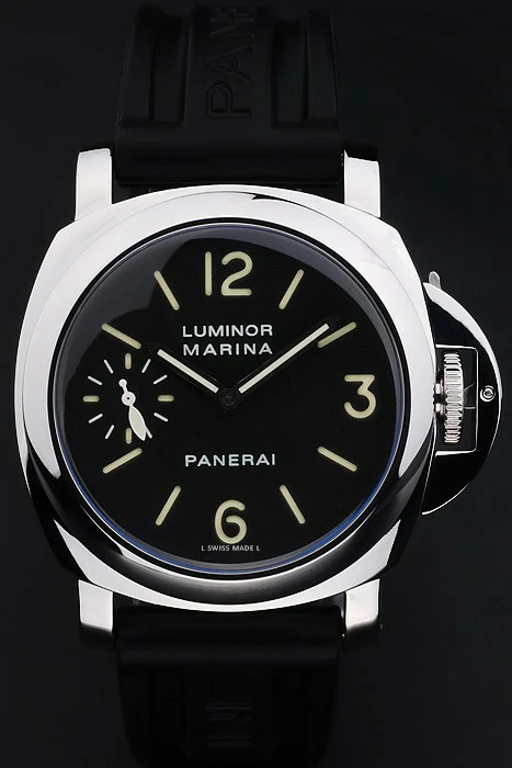 Panerai Luminor Black Rubber Bracelet Watch new10241
